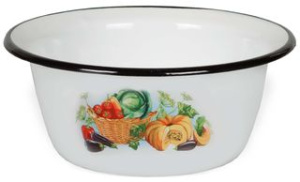Миска 0,8л с/дек эмаль (1/24)