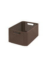 Корзина Curver Style S, 6л,290х190х130мм с ручками, темно-коричневая (3шт) 