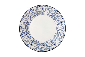"Floral pattern" Тарелка 20см десертная (фарф.) (12/12)
