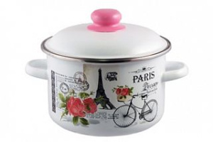 Кастрюля 2,0л Appetite Париж цил эмаль (1/8)