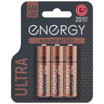 Батарейка алкалиновая Energy Ultra LR03/3B (АAА) (12/144)
