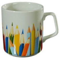 Кружка 300мл КАРАНДАШИ фарф.(24)