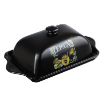 Масленка, 19х10,5х7см, кер., MILLIMI Лимонный курд (1/12)