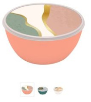 Миска с крышкой 1,7л с IML декором,пласт. (1/15)