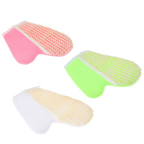 Мочалка варежка банная, сизаль, полиэстер, поролон, 21,5х18см, 3цв, МЭ24-02 ЮL (6/6)