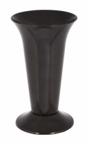 Ваза д/цветов под срезку Д129мм,В217мм (черный) (уп.18)