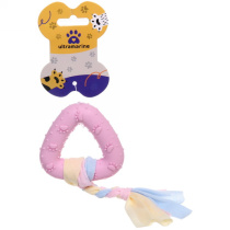 Игрушка д/собаки "Baby-Треугольник" цвет розовый Ultramarine.18*7,2см(1/12)