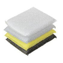 Набор губок,4 шт, кухонные, поролон 8х12 см.(12/12)
