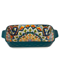 "Arabesque" Блюдо для запекания (зеленый) 22,5*12,5*5см (min6) (транспортная уп.) фрф. (9/36)