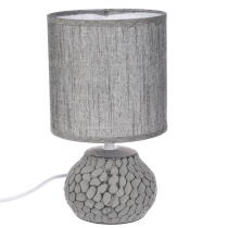 Светильник переносной настольный BY Альмерия, 25 см, Е14,40 Вт,230 В,керамика,текстиль,графит (1/12)