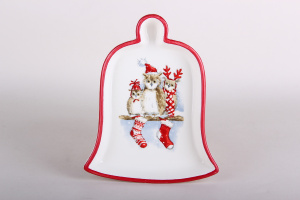 "Nordic owls" Блюдо 19,5*15,1см ф.колокольчик(доломит) п/у (1)