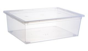 Ящик 25л 530*370*180мм Прозрачный пласт.(1/5)