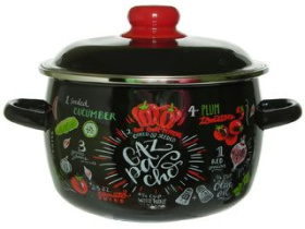 Кастрюля 4,0л Appetite Gazpacho сфер эмаль (1/4)