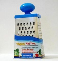 Терка 4-х гранная 23см "Кварц" с пласт.кругл.ручкой (сервис/уп) (1/42)