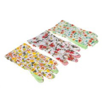 Перчатки садовые INBLOOM х/б ткань с ПВХ точкой 9р-р 23см (12/300)