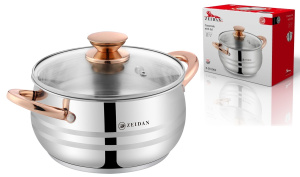 Кастрюля 2,7л ст/кр.,3-х слой.капсул.индукц.дно, п/у (нжс) (1/6)