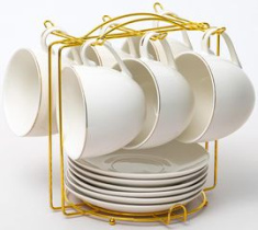 Набор чайный 12пр 235мл ГРАЦИЯ шелк п/у м/п фарф.(1/8)