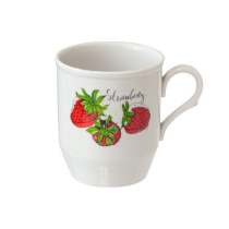 Кружка 350 мл Русское поле Клубничное настроение (фарфор) , р.4 (24)