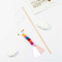 Игрушка - дразнилка на палочке "ЦапЦап", гусиничка с колокольч. (1/12)