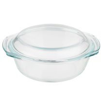 Кастрюля жаропрочная 1,5л с/кр, стекло, 23,5х20,6х9,6см SATOSHI (1/12)