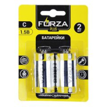 Батарейки 2шт "FORZA""Alkaline"  щелочные,тип C, BL (10/80)