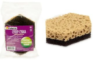 Губка "СУПЕР" 12*8*3,5см "Paterra" (1/60)