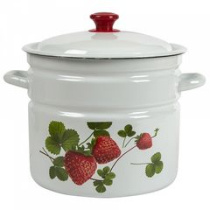 Кастрюля 10,0л цил СА (белая) эмаль(2)