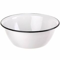 Миска 2,0л б/дек (белая) эмаль(1/12)