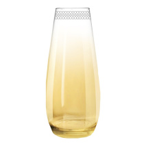 Ваза 28см с узором "Флирт" цвет "Янтарь" (12)